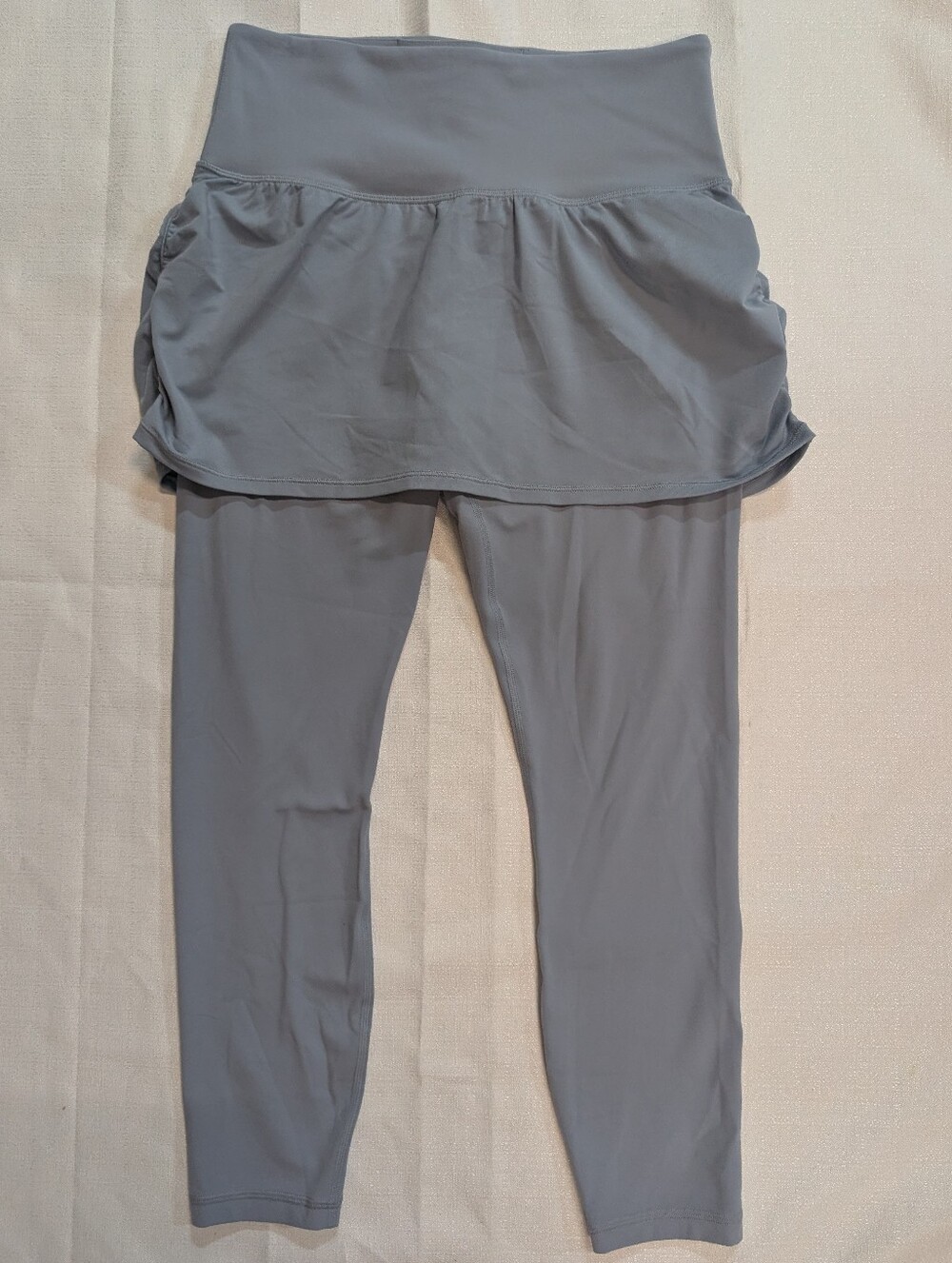 Athleta Elation 2 in 1 7/8 Skirted Leggings Periwinkle Blue Grey Medium